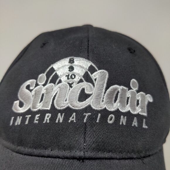 Sinclair International Men's Strapback Hat Black Adjustable Embroidered Logo - Picture 4 of 10